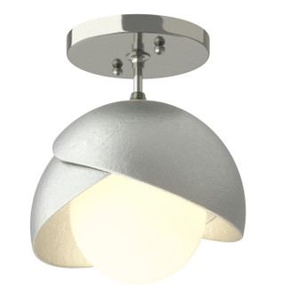 Brooklyn Brooklyn 1-Light Double Shade Semi-Flush in Sterling (39|121377-SKT-85-82-GG0711)