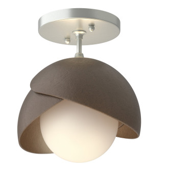 Brooklyn Brooklyn 1-Light Double Shade Semi-Flush in Vintage Platinum (39|121377-SKT-82-05-GG0711)