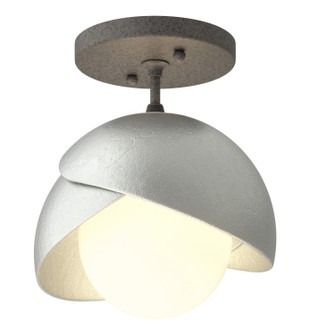 Brooklyn Brooklyn 1-Light Double Shade Semi-Flush in Natural Iron (39|121377-SKT-20-82-GG0711)