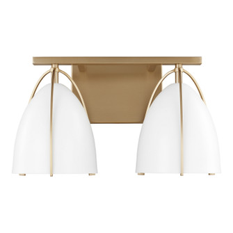 Norman Two Light Wall / Bath in Satin Brass (454|4451802EN3-848)