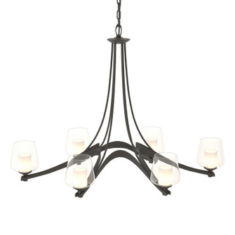 Ribbon Six Light Chandelier in Black (39|104116-SKT-10-ZU0291)