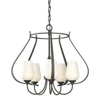 Flora Five Light Chandelier in Natural Iron (39|103045-SKT-20-GG0303)