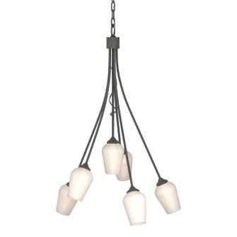 Flora Six Light Chandelier in Natural Iron (39|103043-SKT-20-GG0303)