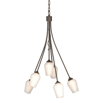 Flora Six Light Chandelier in Bronze (39|103043-SKT-05-GG0303)
