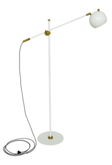 Orwell LED Floor Lamp in White/Weathered Brass (30|OR700-WTWB)