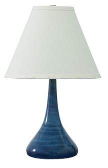 Scatchard One Light Table Lamp in Blue Gloss (30|GS802-BG)