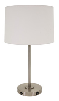 Brandon One Light Table Lamp in Satin Nickel (30|BR150-SN)