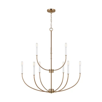 Greenwich LED Chandelier in Satin Brass (454|3167109EN-848)