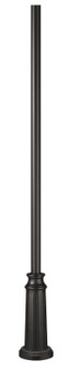 8ft Post with Decorative Base 8' Surface Mount Post in Black (13|6808BK)