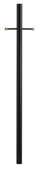 7ft Post 7' Direct Burial Post with Accessories in Textured Black (13|6667TK)