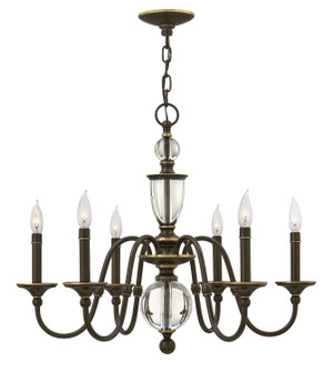 Eleanor LED Chandelier in Light Oiled Bronze (13|4956LZ)