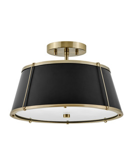 Clarke LED Semi-Flush Mount in Warm Brass (13|4893WS)