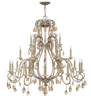 Carlton LED Foyer Chandelier in Silver Leaf (13|4779SL)