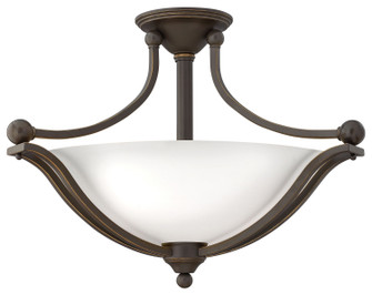 Bolla LED Semi-Flush Mount in Olde Bronze with Opal glass (13|4669OB-OPAL)