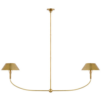 Turlington LED Linear Chandelier in Hand-Rubbed Antique Brass (268|TOB 5728HAB-HAB)