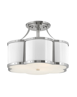 Chance LED Semi-Flush Mount in Polished Nickel (13|4444PN)