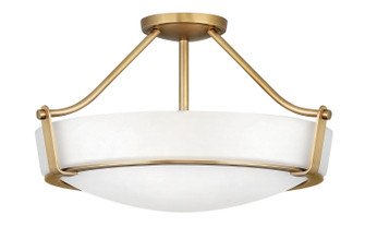Hathaway LED Semi-Flush Mount in Heritage Brass (13|3221HB)