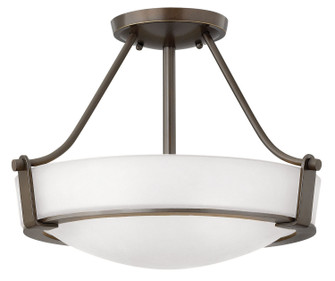 Hathaway LED Semi-Flush Mount in Olde Bronze (13|3220OB-WH)
