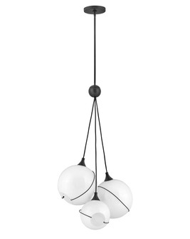 Skye LED Pendant in Black with Cased Opal glass (13|30304BLK-WH)