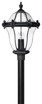 San Clemente LED Post Top or Pier Mount Lantern in Museum Black (13|2447MB)