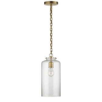 Katie Cylider One Light Pendant in Hand-Rubbed Antique Brass (268|TOB 5226HAB/G3-SG)