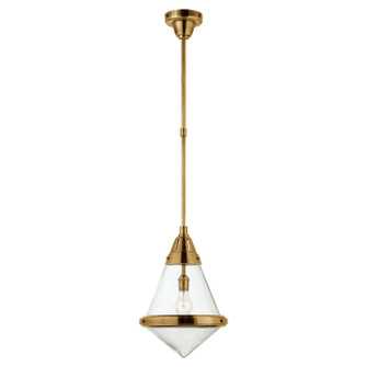 Gale One Light Pendant in Hand-Rubbed Antique Brass (268|TOB 5155HAB-SG)