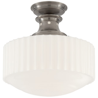 Milton Road One Light Flush Mount in Antique Nickel (268|TOB 5150AN-WG)