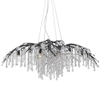 Autumn Twilight 12 Light Chandelier in Black Iron (62|9903-12 BI)