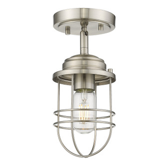 Seaport PW One Light Semi-Flush Mount in Pewter (62|9808-SF PW)
