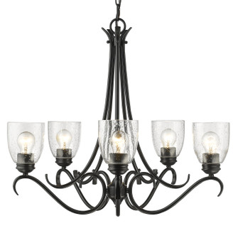 Parrish Five Light Chandelier in Matte Black (62|8001-5 BLK-SD)
