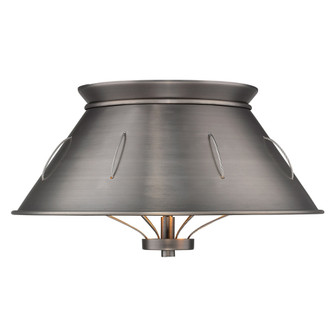 Whitaker Two Light Flush Mount in Aged Steel (62|7917-FM AS)