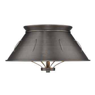 Whitaker Two Light Flush Mount in Aged Steel (62|7917-FM AS)