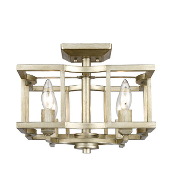 Bellare Four Light Semi-Flush Mount in White Gold (62|7151-SF WG)