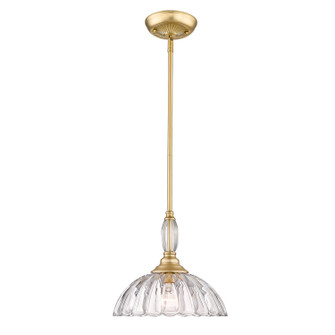 Audra One Light Pendant in Brushed Champagne Brass (62|6952-M BCB-CLR)