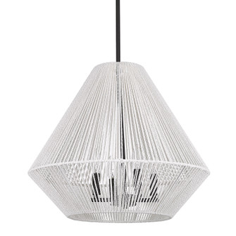 Valentina Four Light Pendant in Matte Black (62|6937-4P BLK-WR)