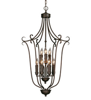 Multi-Family Nine Light Chandelier in Rubbed Bronze (62|6427-9 RBZ)