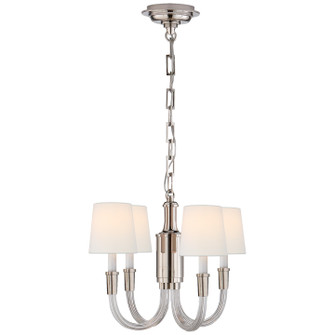 Vivian Four Light Chandelier in Crystal with Polished Nickel (268|TOB 5031PN-L)