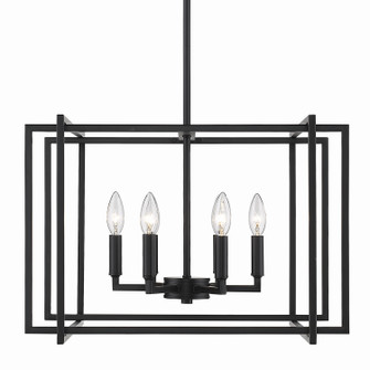 Tribeca Six Light Chandelier in Matte Black (62|6070-6 BLK-BLK)