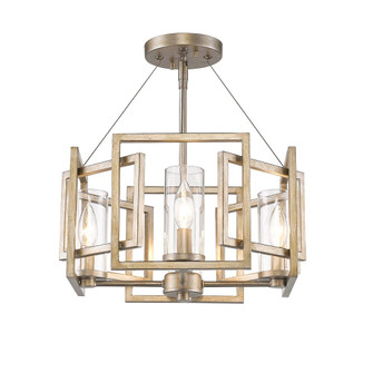 Marco WG Four Light Semi-Flush Mount in White Gold (62|6068-SF WG)