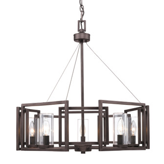 Marco Five Light Chandelier in Gunmetal Bronze (62|6068-5 GMT)
