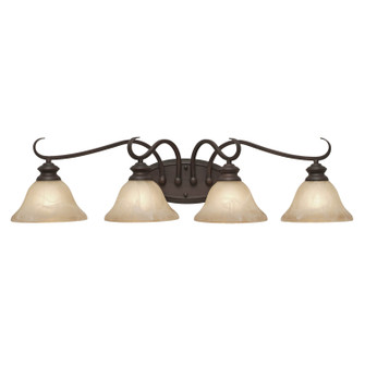 Lancaster Four Light Vanity in Rubbed Bronze (62|6005-BA4 RBZ)
