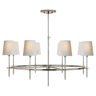 Bryant Eight Light Chandelier in Polished Nickel (268|TOB 5024PN-L)