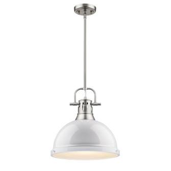 Duncan PW One Light Pendant in Pewter (62|3604-L PW-WH)