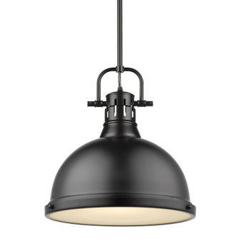 Duncan One Light Pendant in Matte Black (62|3604-L BLK-BLK)