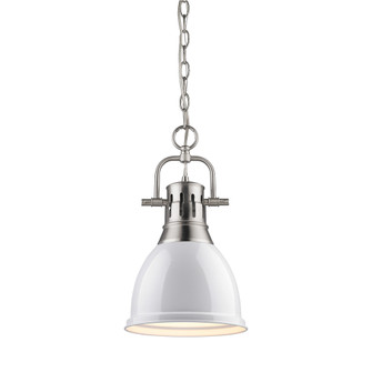 Duncan PW One Light Pendant in Pewter (62|3602-S PW-WH)