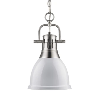 Duncan One Light Pendant in Pewter (62|3602-S PW-WH)