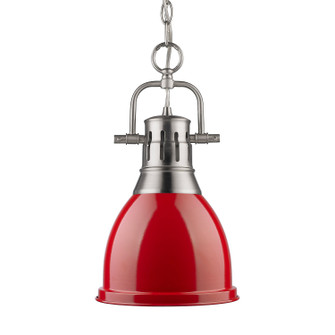 Duncan One Light Pendant in Pewter (62|3602-S PW-RD)