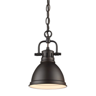 Duncan RBZ One Light Mini Pendant in Rubbed Bronze (62|3602-M1L RBZ-RBZ)