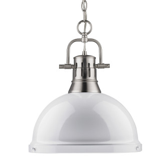 Duncan One Light Pendant in Pewter (62|3602-L PW-WH)
