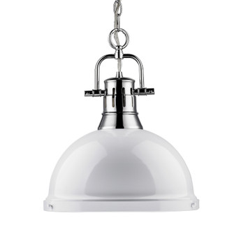 Duncan One Light Pendant in Chrome (62|3602-L CH-WH)